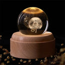 GobekUsa Crystal Ball Night Light USB Music Box Universe Globe 3D Lamp