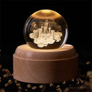 GobekUsa Crystal Ball Night Light USB Music Box Universe Globe 3D Lamp