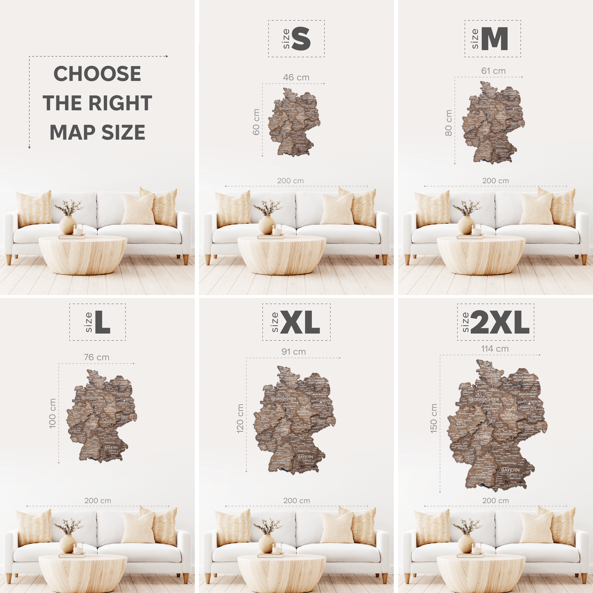 3D Germany Wooden Map Dark Walnut, photo 9 of 12