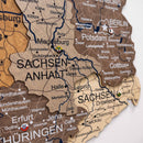3D Germany Wooden Map Multicolor