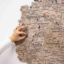 3D Germany Wooden Map Terra