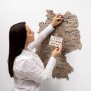 3D Germany Wooden Map Terra