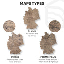 3D Germany Wooden Map Terra