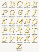 3d gold & silver mirror letters wall stickers – living room decor by Decorbites