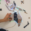 3D LUMINOUS LED Wooden World Map 2.0 Mystery