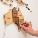 3D LED Wooden World Map 2.0 (with acrylic background) by Enjoy The Wood