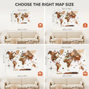 3D LED Wooden World Map 2.0 (with acrylic background) by Enjoy The Wood