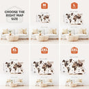 3D LED / LUMINOUS Wooden World Map 3.0 Cappuccino by Enjoy The Wood