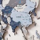 3D LED / LUMINOUS Wooden World Map 3.0 Cruise
