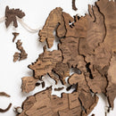 3D LED Wooden World Map 3.0 Dark Walnut by Enjoy The Wood