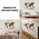 3D LED Wooden World Map 3.0 Dark Walnut by Enjoy The Wood