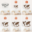 3D LED Wooden World Map 3.0 Dark Walnut by Enjoy The Wood