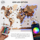 3D LED / LUMINOUS Wooden World Map 3.0 Duna by Enjoy The Wood