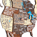 3D LED Wooden World Map 3.0 Multicolor by Enjoy The Wood