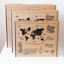 3D LED Wooden World Map 3.0 Multicolor by Enjoy The Wood