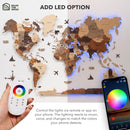 3D LED Wooden World Map 3.0 Multicolor by Enjoy The Wood