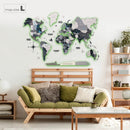 3D LED / LUMINOUS Wooden World Map 3.0 Nordik by Enjoy The Wood