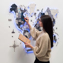 3D LED / LUMINOUS Wooden World Map 3.0 Nordik by Enjoy The Wood