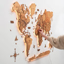3D LED Wooden World Map 3.0 Oak by Enjoy The Wood
