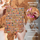 3D LED Wooden World Map 3.0 Oak by Enjoy The Wood
