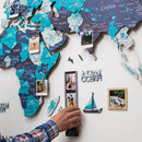 3D LED / LUMINOUS Wooden World Map 3.0 Ocean by Enjoy The Wood