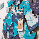 3D LED / LUMINOUS Wooden World Map 3.0 Ocean by Enjoy The Wood