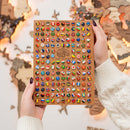 3D LED Wooden World Map 3.0 Smokey