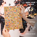 3D LED / LUMINOUS Wooden World Map 3.0 Midnight