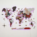 3D LED / LUMINOUS Wooden World Map 3.0 Urban