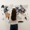 3D LUMINOUS LED Wooden World Map 2.0 Nordik by Enjoy The Wood