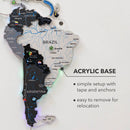 3D LUMINOUS LED Wooden World Map 2.0 Nordik by Enjoy The Wood