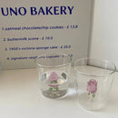 3d rose champagne flute glass – dining room pink flower goblet by Decorbites