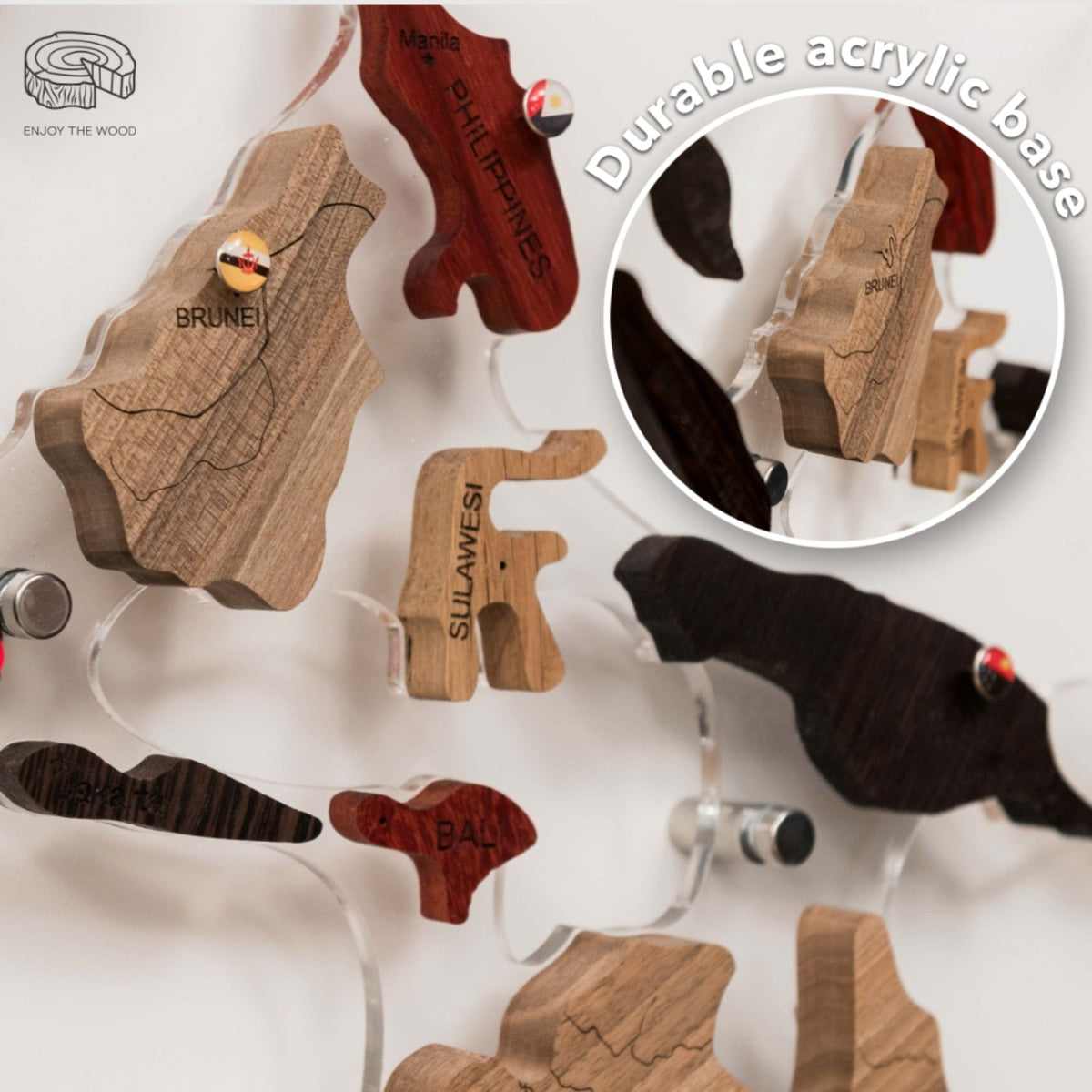 3D Solid Wooden World Map, photo 17 of 21