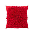 3d velvet flower pillow covers yellow & beige living room decor by Decorbites