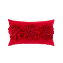 3d velvet flower pillow covers yellow & beige living room decor by Decorbites