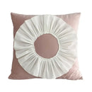 3d velvet flower pillow covers yellow & beige living room decor by Decorbites