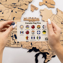 3D Wooden Map of Canada – Gold
