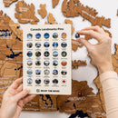 3D Wooden Map of Canada – Oak