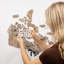 3D Wooden Map of Canada – Terra