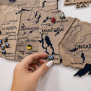 3D Wooden Map of Canada – Terra