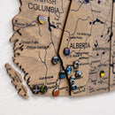 3D Wooden Map of Canada – Terra
