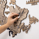 3D Wooden Map of Canada – Terra