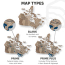 3D Wooden Map of Canada – Terra