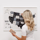 3D Wooden USA Map on Board Nordik by Enjoy The Wood