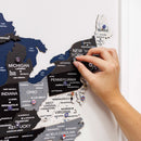 3D Wooden USA Map on Board Nordik by Enjoy The Wood