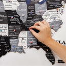 3D Wooden USA Map on Board Nordik by Enjoy The Wood