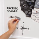 3D Wooden USA Map on Board Nordik by Enjoy The Wood