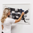 3D Wooden USA Map on Board Nordik by Enjoy The Wood
