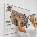 3D Wooden USA Map on Board - Terra by Enjoy The Wood