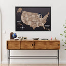 3D Wooden USA Map on Board - Terra by Enjoy The Wood
